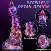 8.46in Monster Tentacle Silicone Soft Dildo Perfect For Beginners Cock