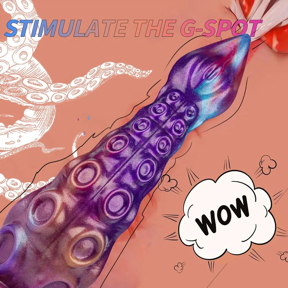 8.46in Monster Tentacle Silicone Soft Dildo Perfect For Beginners Cock