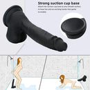 8.46in Premium Silicone Soft Mixed Color Dildo For Anal Sex Masturbation