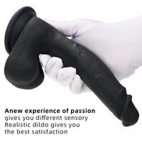 8.46in Premium Silicone Soft Mixed Color Dildo For Anal Sex Masturbation