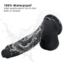8.46in Premium Silicone Soft Mixed Color Dildo For Anal Sex Masturbation