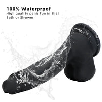 8.46in Premium Silicone Soft Mixed Color Dildo For Anal Sex Masturbation
