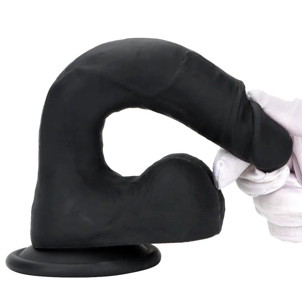 8.46in Premium Silicone Soft Mixed Color Dildo For Anal Sex Masturbation