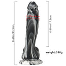 8.46in Premium Silicone Soft Mixed Color Dildo For Anal Sex Masturbation