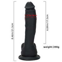 8.46in Premium Silicone Soft Mixed Color Dildo For Anal Sex Masturbation