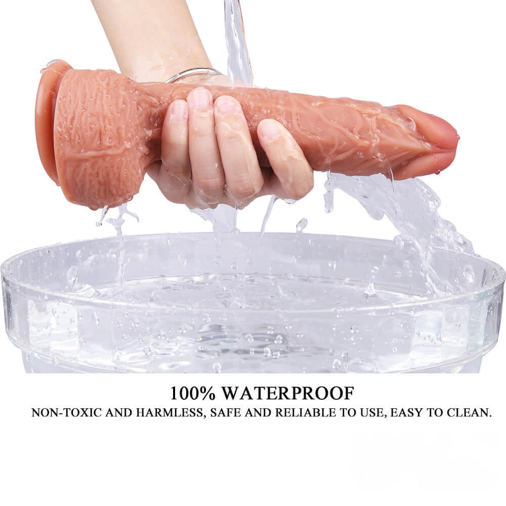 8.46in Real Penis Sex Toy Soft Dildo For G spot Stimulation