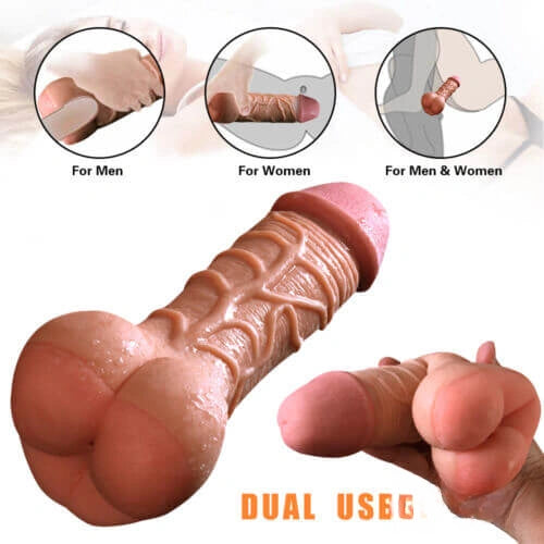 8.46in Realistic Anal Pocket Pussy Dildo Sex Toy For Adults