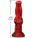 8.46in Realistic Animal Fantasy Monster Dog Knot Dildo Masturbator