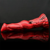 8.46in Realistic Animal Fantasy Monster Dog Knot Dildo Masturbator