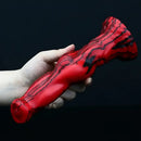 8.46in Realistic Animal Fantasy Monster Dog Knot Dildo Masturbator