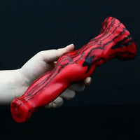 8.46in Realistic Animal Fantasy Monster Dog Knot Dildo Masturbator