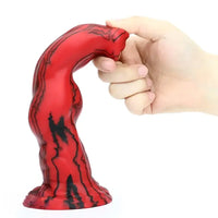 8.46in Realistic Animal Fantasy Monster Dog Knot Dildo Masturbator