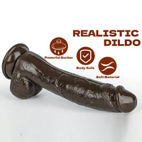8.46in Realistic Big Dildo Skin Feeling Sex Toy For Women Men Couples