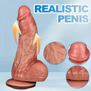 8.46in Realistic Big Soft Silicone Dildo For Women Couples Orgasm Sex Toy