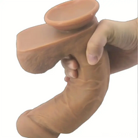 8.46in Realistic Large Silicone Soft Anal Double Layer Dildo For Adults