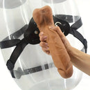 8.46in Realistic Large Silicone Soft Anal Double Layer Dildo For Adults