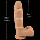 8.46in Realistic Large Silicone Soft Anal Double Layer Dildo For Adults