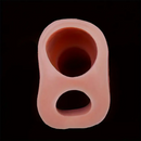 8.46in Realistic Large Silicone Soft Dildo Sleeve With Pearl Sex Toy