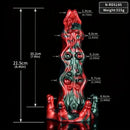 8.46in Red Devils Fantasy Big Monster Silicone Soft Dildo Love Toy
