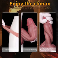 8.46in Silicone Big Strapon Hollow Dildo With Glans Penis Sex Toy