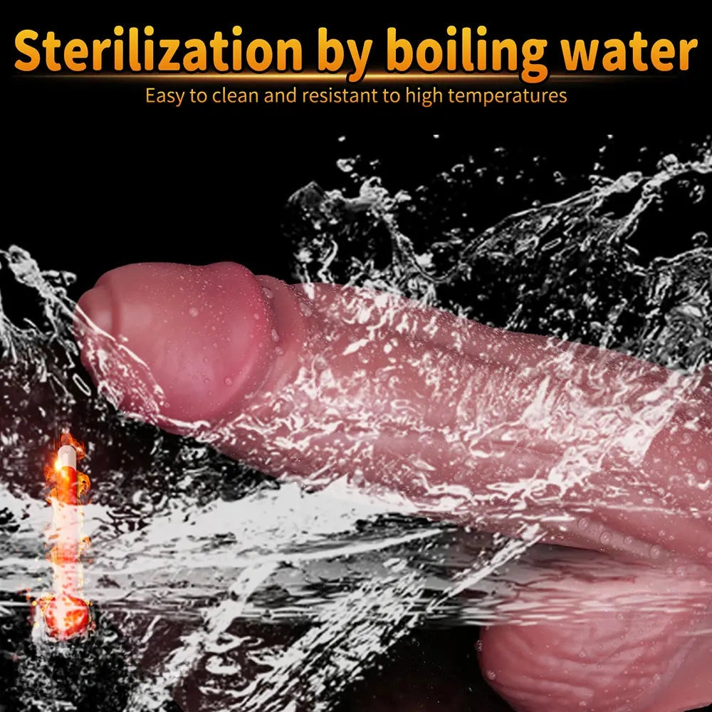 8.46in Silicone Big Strapon Hollow Dildo With Glans Penis Sex Toy