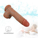 8.46in Silicone Heating Dildo 360°Swinging Vibration Simulation Real Dildo