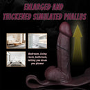 8.46in Silicone Soft Big Hollow Strap on Dildo Panty Manual Climax Bed Toy