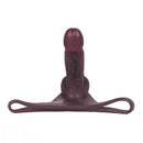 8.46in Silicone Soft Big Hollow Strap on Dildo Panty Manual Climax Bed Toy