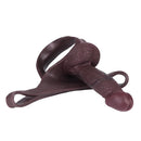 8.46in Silicone Soft Big Hollow Strap on Dildo Panty Manual Climax Bed Toy