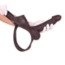 8.46in Silicone Soft Big Hollow Strap on Dildo Panty Manual Climax Bed Toy