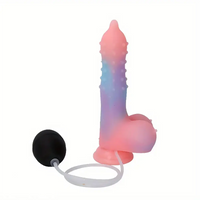 8.46in Silicone Spiked Luminous Water Spray Special-shaped Dildo