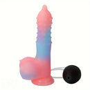 8.46in Silicone Spiked Luminous Water Spray Special-shaped Dildo