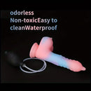 8.46in Silicone Spiked Luminous Water Spray Special-shaped Dildo