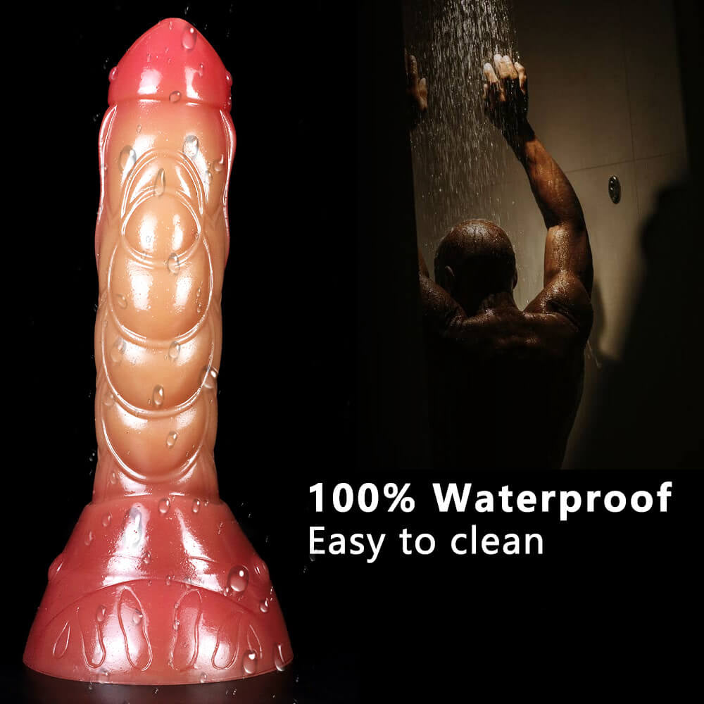 8.46in Soft Odd Fish Dual Density Dildo For Adult Men Women