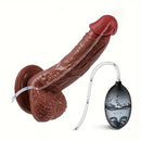 8.46in Soft Real Touch Feeling Large Squirting Dildo With Curved Shaft