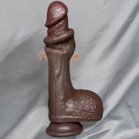 8.46in Squirting Sliding Skin Strap on Dildo Adult Sex Toy For Couples