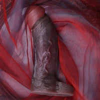 8.46in Uncut Realistic Texture Design Reusable Penis Cover Dildo Sleeve