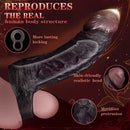 8.46in Uncut Realistic Texture Design Reusable Penis Cover Dildo Sleeve