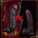 8.46in Uncut Realistic Texture Design Reusable Penis Cover Dildo Sleeve