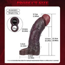 8.46in Uncut Realistic Texture Design Reusable Penis Cover Dildo Sleeve