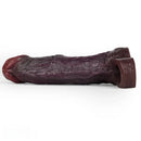 8.46in Uncut Realistic Texture Design Reusable Penis Cover Dildo Sleeve