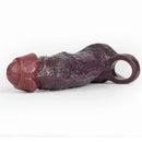 8.46in Uncut Realistic Texture Design Reusable Penis Cover Dildo Sleeve
