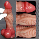8.46in Vibrating Heated Thrusting Dragon Monster Lifelike Big Dildo For Clit