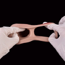 8.46in Vibrating Real Remote Silicone Hollow Dildo Sleeve Uncut Extender