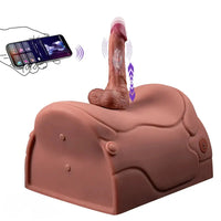 8.46in Vibrating Thrusting Riding Dildo Seat Remote Control Dildo Chair