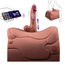 8.46in Vibrating Thrusting Riding Dildo Seat Remote Control Dildo Chair