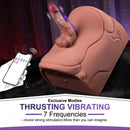 8.46in Vibrating Thrusting Riding Dildo Seat Remote Control Dildo Chair