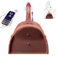 8.46in Vibrating Thrusting Riding Dildo Seat Remote Control Dildo Chair