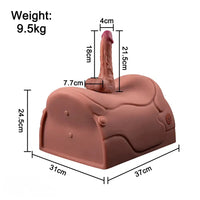 8.46in Vibrating Thrusting Riding Dildo Seat Remote Control Dildo Chair