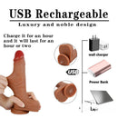 8.46in Wireless Heating Swing Thrusting Dildo For Women Masturbation